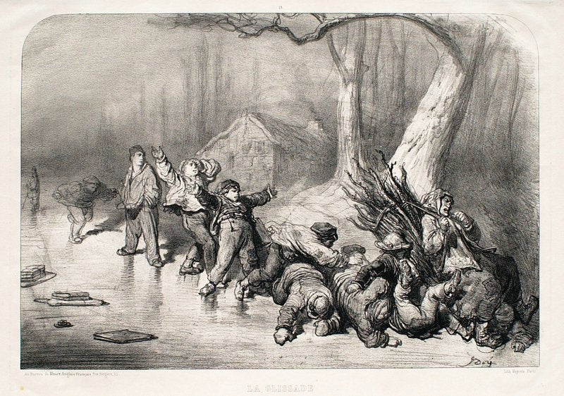 La Glissade (1856/57) by Gustave Doré
