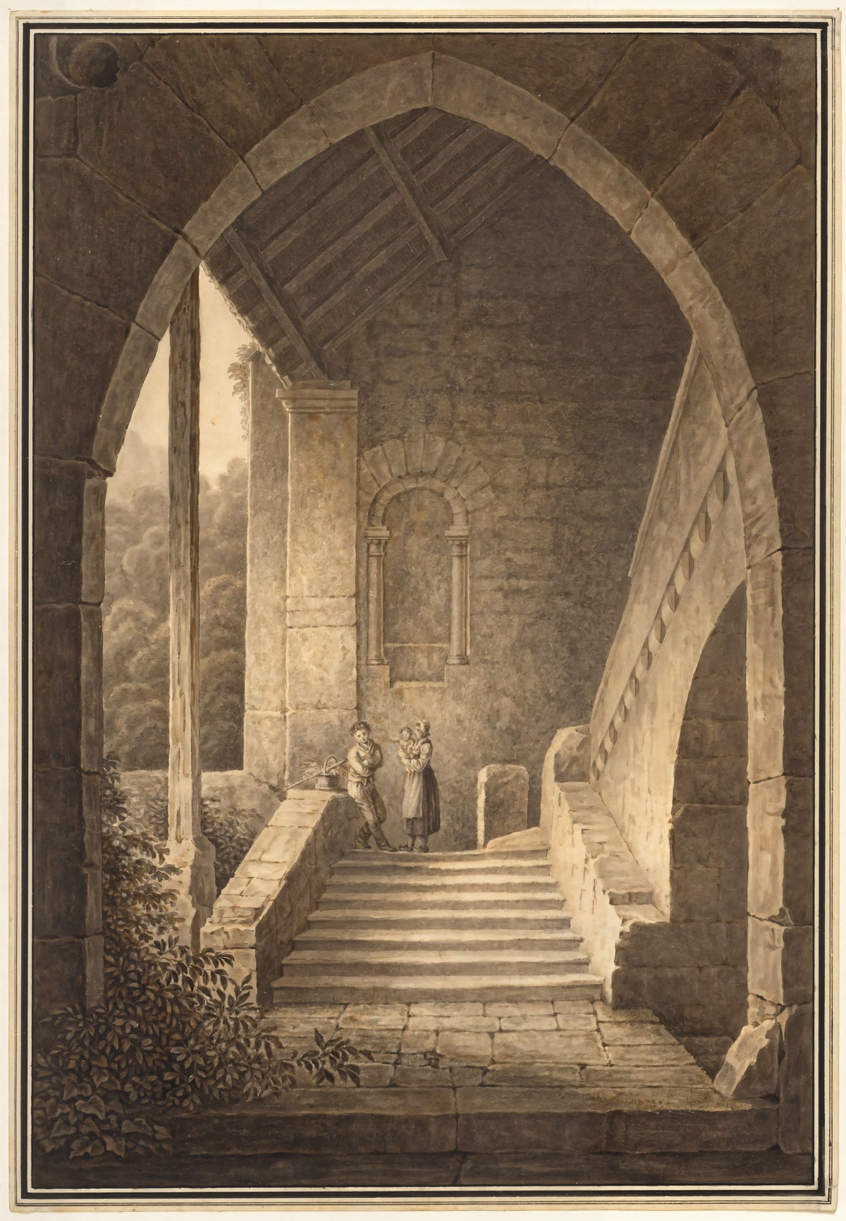 Outer Staircase of a Gothic Ruin