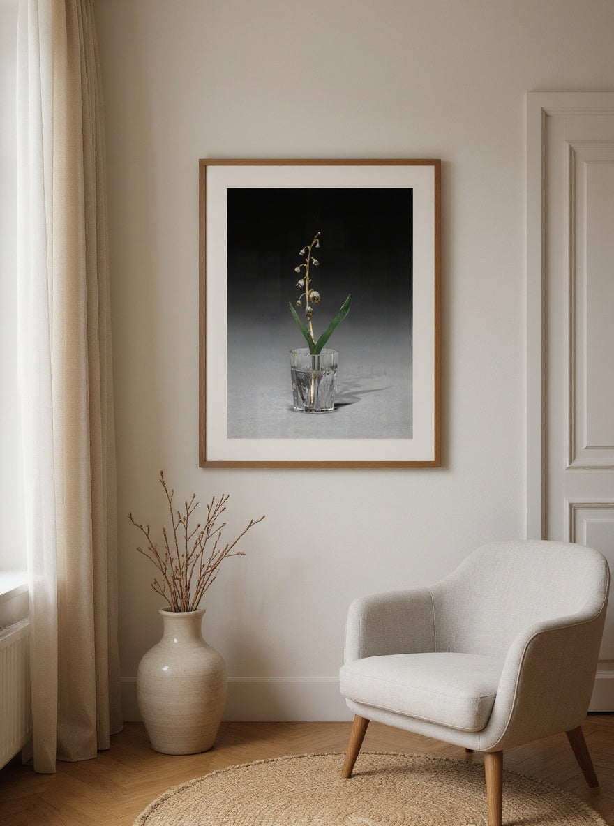 Flower Study of a Lily of the Valley — in a room