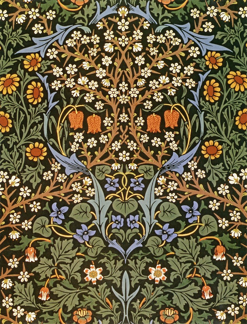 Blackthorn (1892) by William Morris
