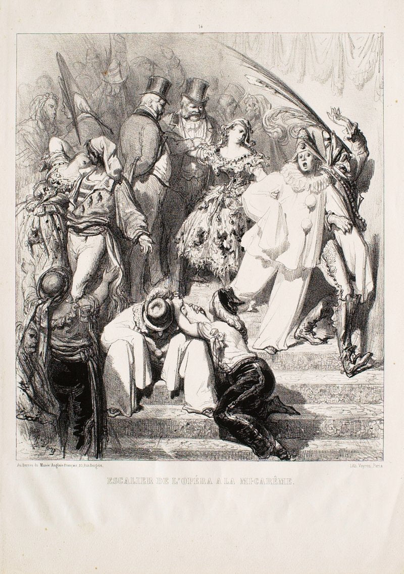 Staircase of the Opera during Mid-Lent (c. 1857) by Gustave Doré