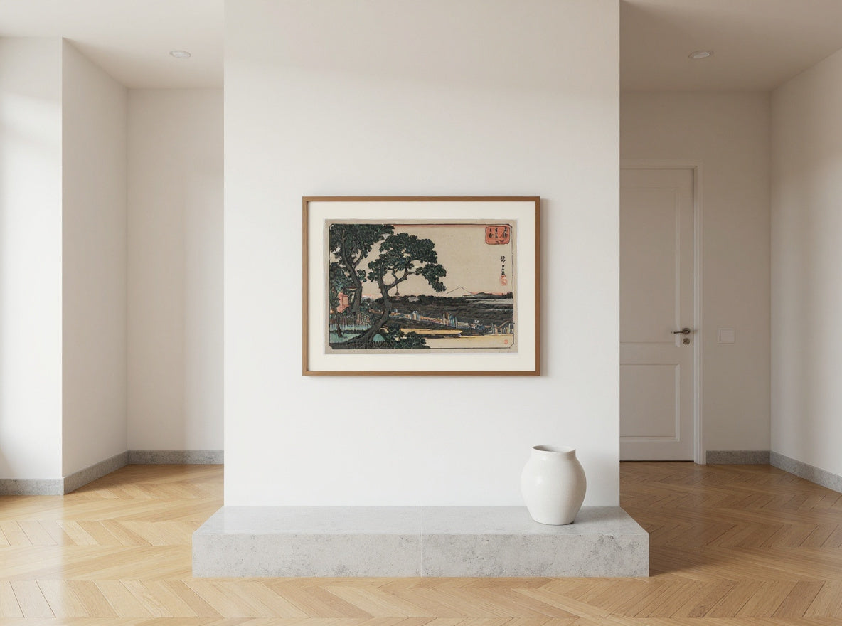 Picture of Matsuchiyama, from the series Famous Places in the Eastern Capital — in a room