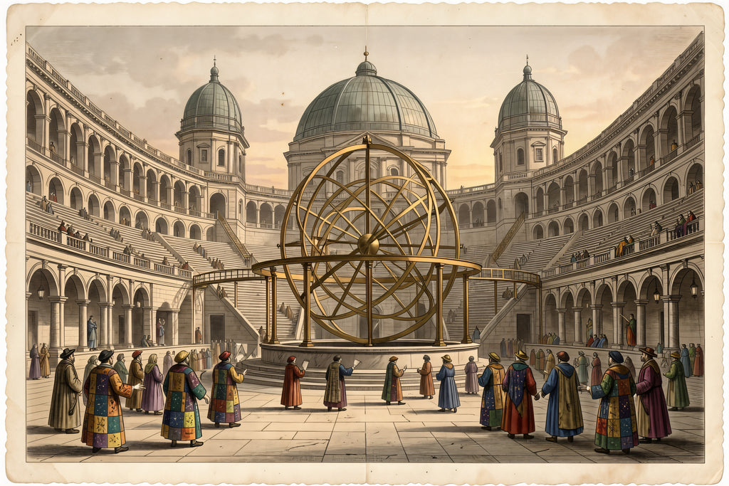 The Orrery Conservatory, a Victorian-style fantasy art print