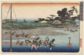 Gathering Shellfish at Low Tide at Susaki, from Famous Places in Edo