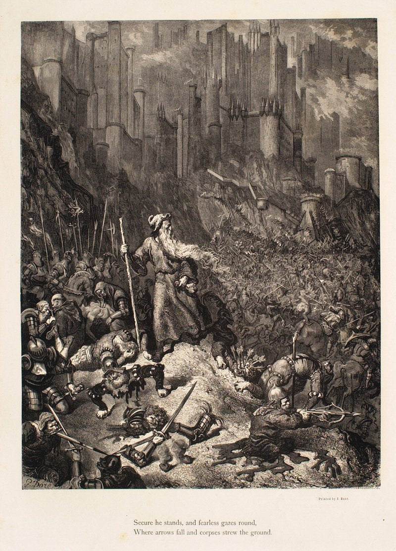 The Legend of the Wandering Jew, 9: Secure he stands... (1856) by Gustave Doré