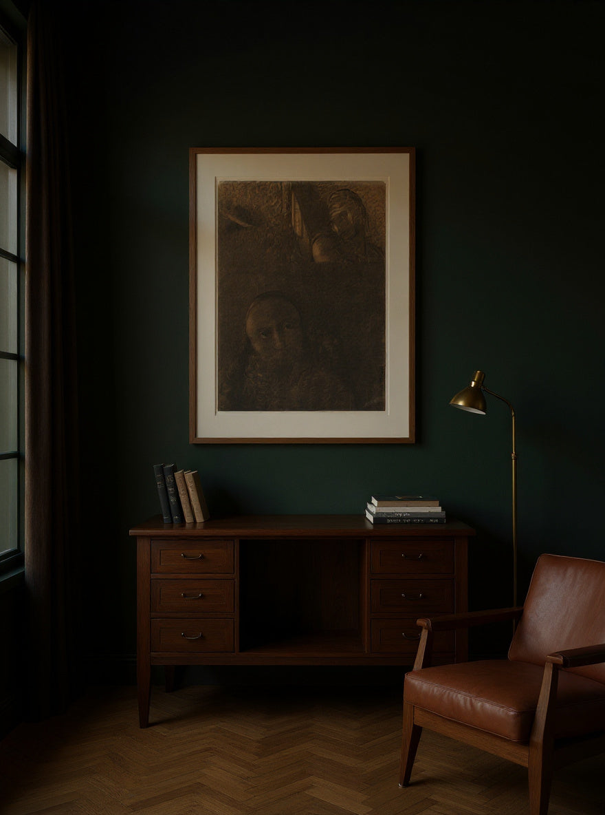 Faust and Mephistopheles — in a room
