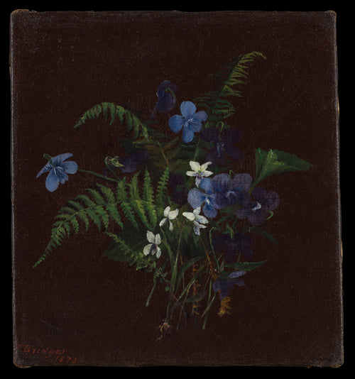 Blue Flowers in the Dark