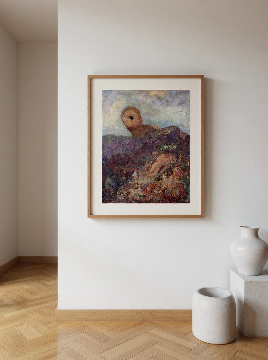 Odilon Redon 's Le cyclope — in a room