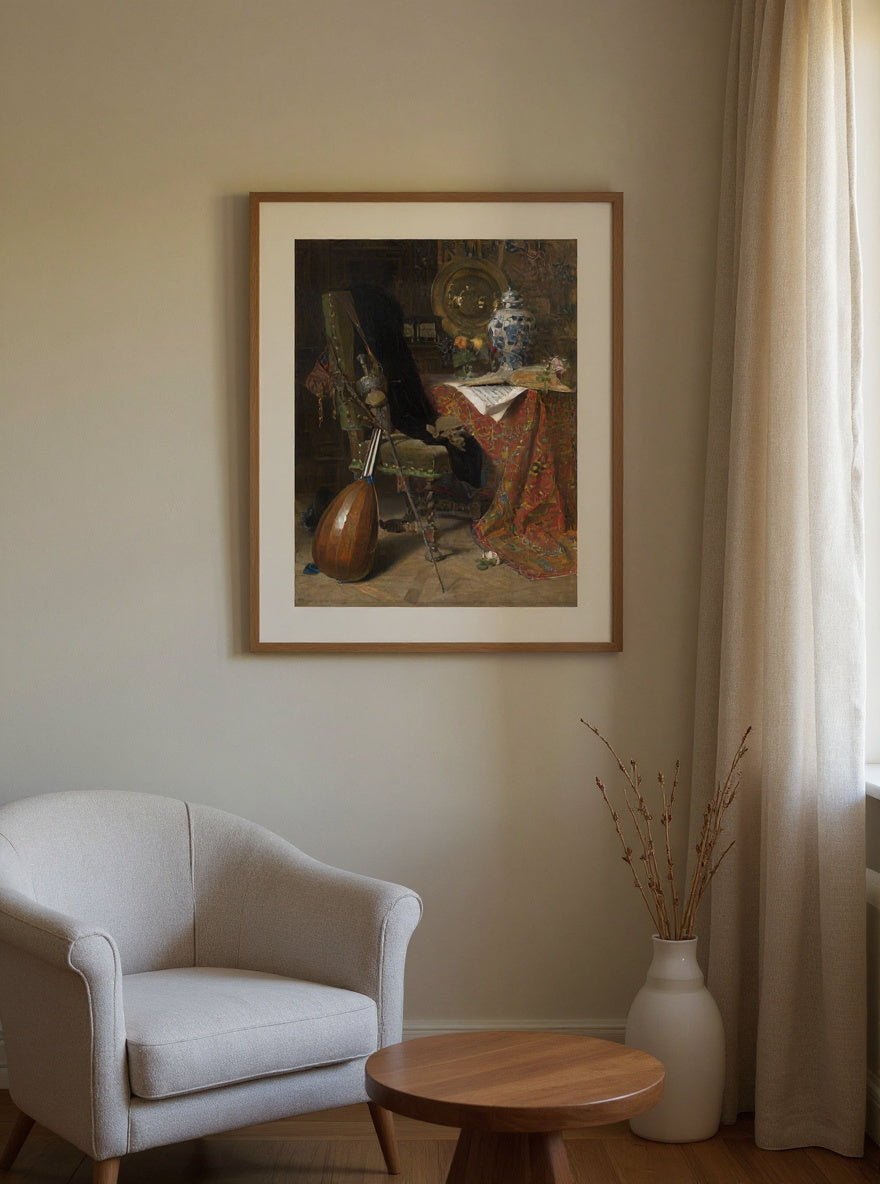 Seventeenth-Century Interior — in a room