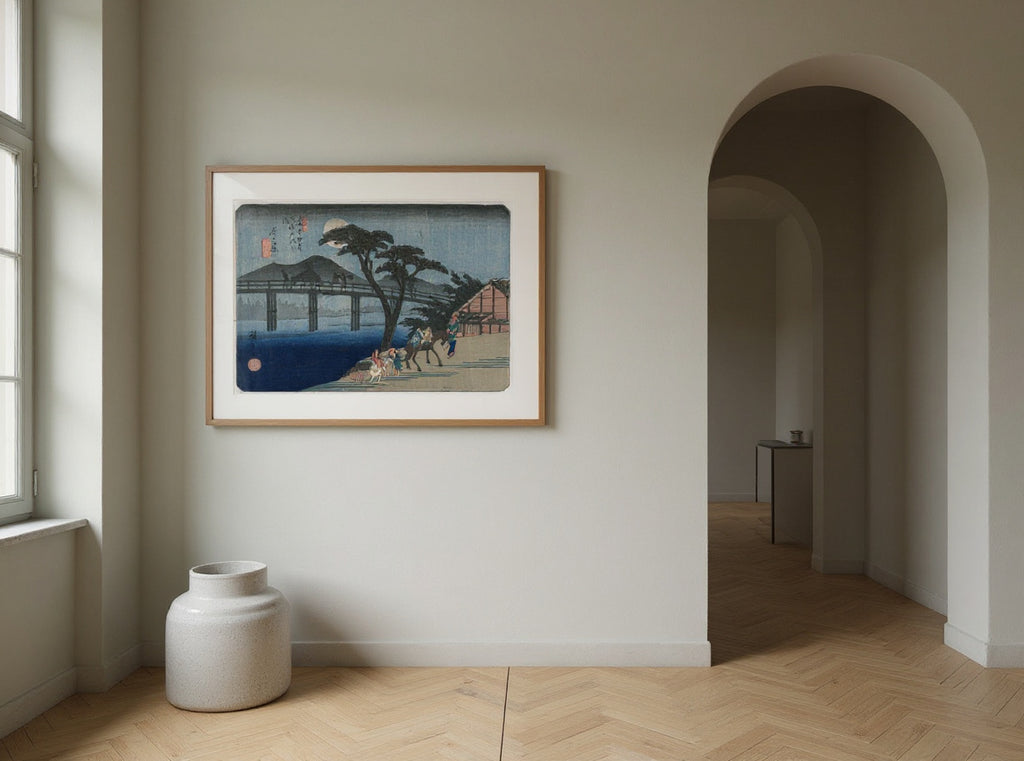 Nagakubo (Station 28) from the series Sixty-Nine Stations of the Kisokaido — in a room