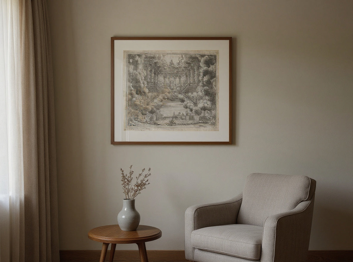 stage-design-from-l-eta-dell-oro in a quiet interior