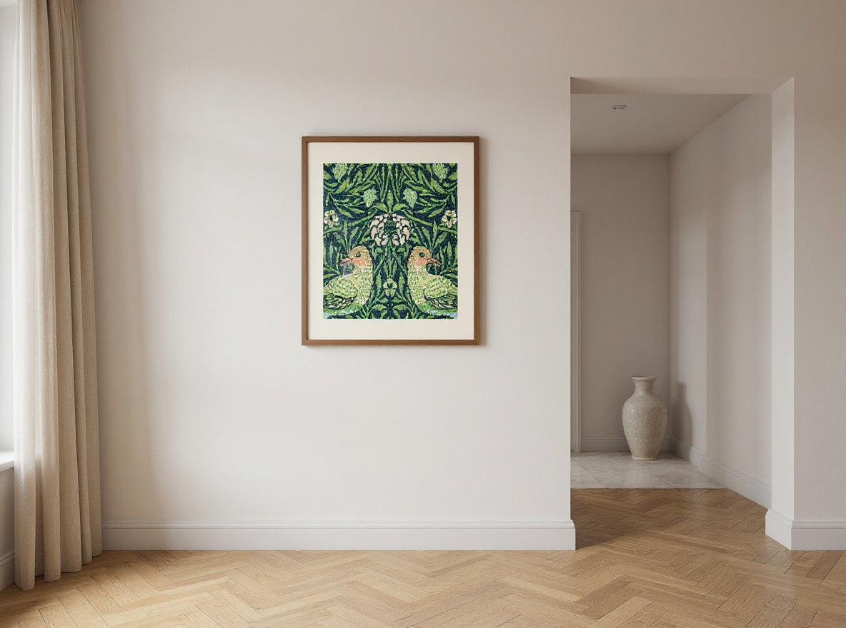 William Morris 's Fragment pattern (1876) famous artwork — in a room