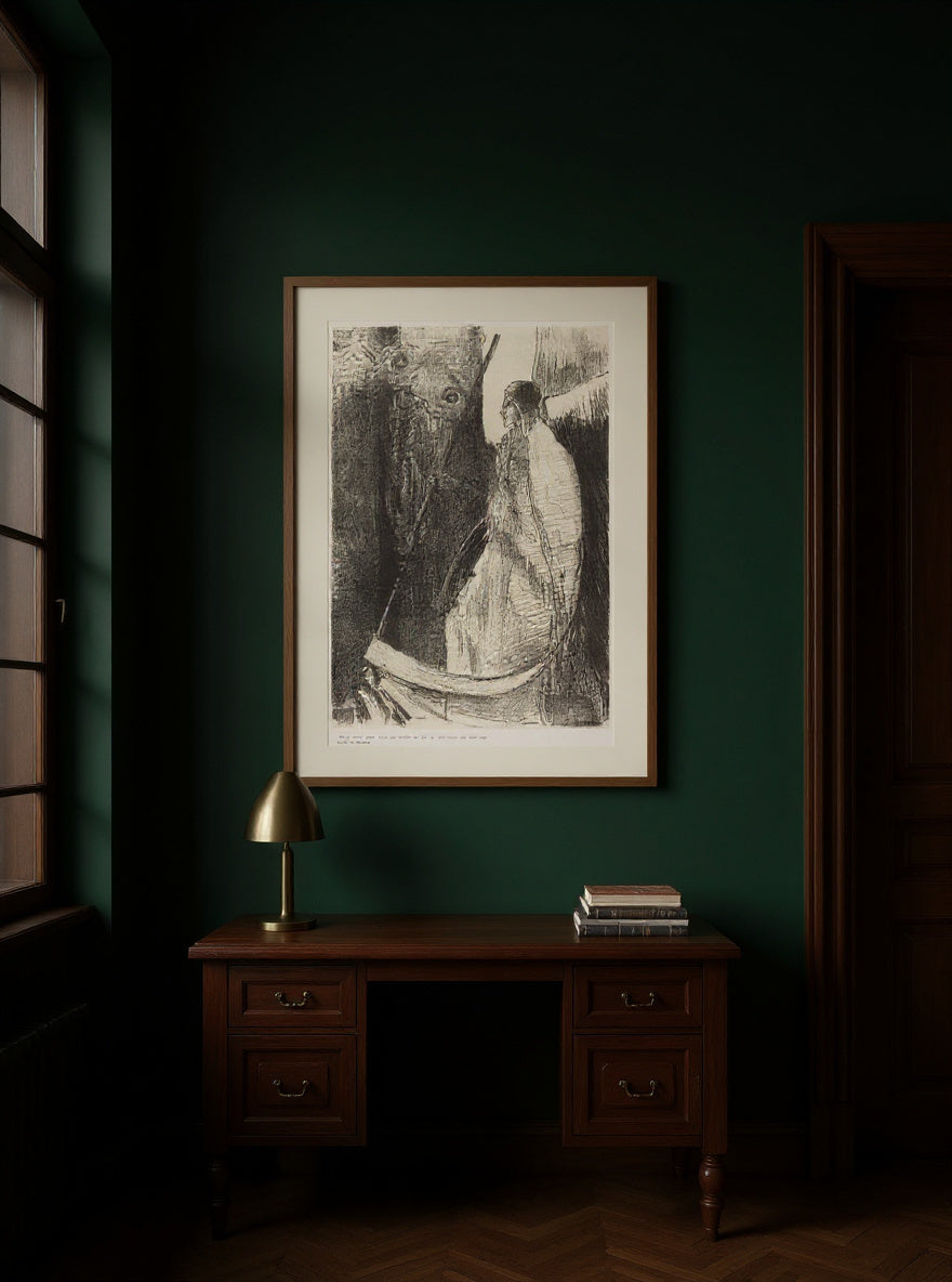 Et un autre ange sortit du temple qui est au ciel, ayant lui aussi une faucille tranchante (And another angel came out of the temple which is in heaven, and he also having a sharp sickle) — in a room