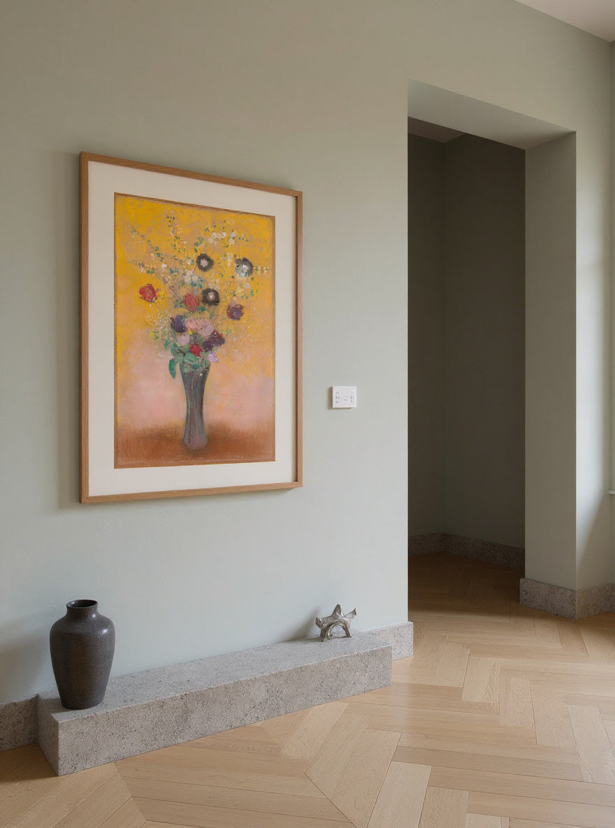 Vase of Flowers — in a room