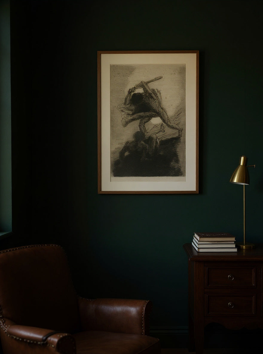 Cain and Abel — in a room