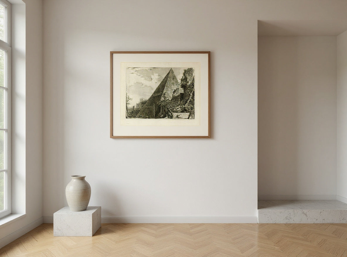 The Pyramid of Gaius Cestius, from Views of Rome — in a room