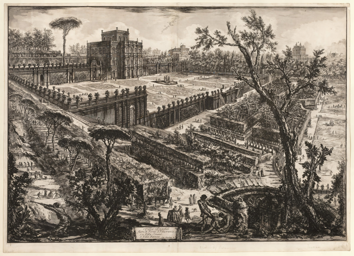 Villa Pamphili outside Porta S. Pancrazio, from Views of Rome