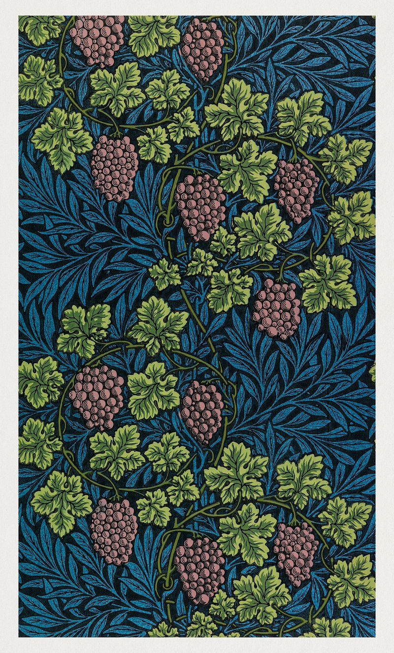 William Morris 's Vine (1873) famous pattern