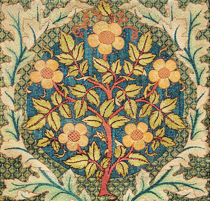 William Morris 's (1834-1896) Rose wreath famous artwork