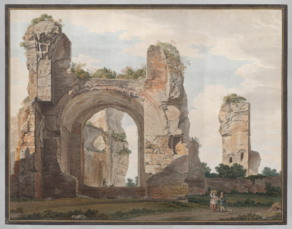 A View of the Ruins of the Baths of Caracalla