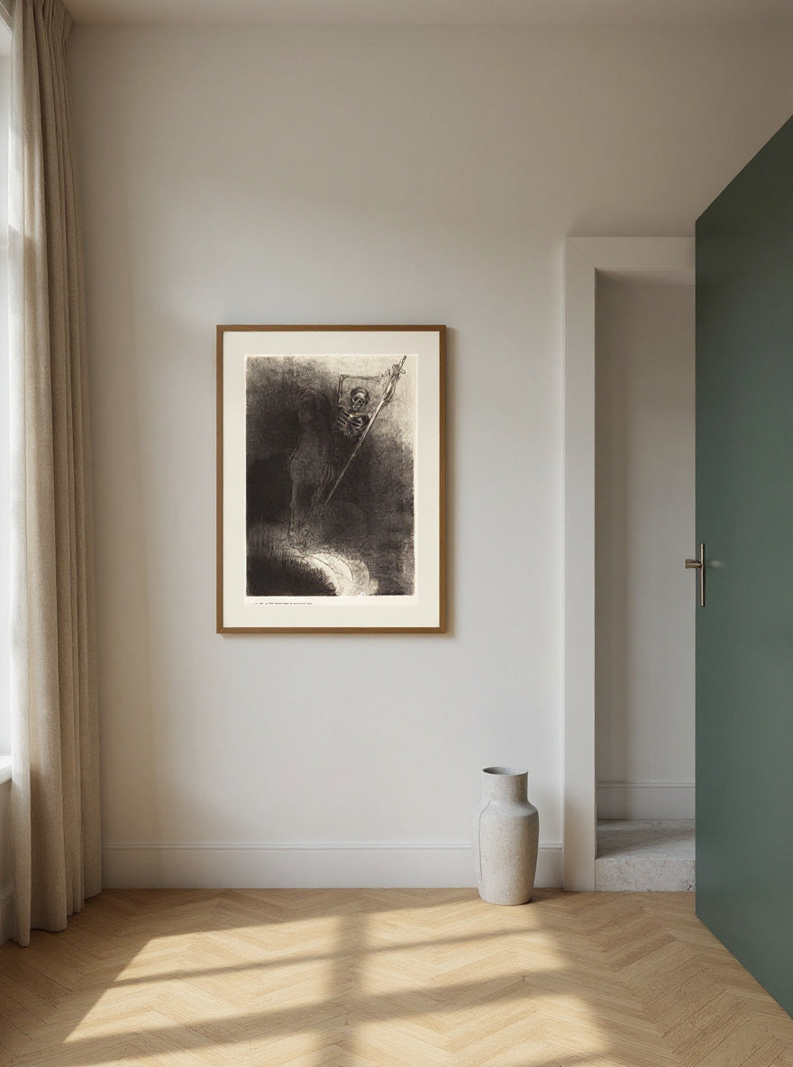 Et celui qui était monté dessus se nommait la Mort (And his name that sat on him was Death) — in a room