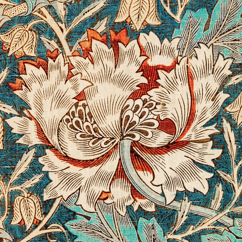 William Morris 's Honeysuckle (1876) famous pattern