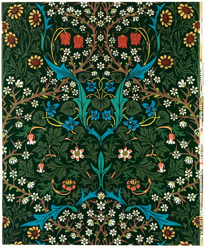 William Morris 's (1834-1896) Tulip famous pattern