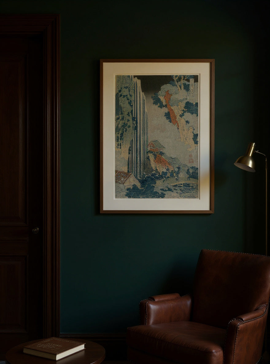 Ono Waterfall on the Kiso Road (from the series a Tour of Waterfalls in the Provinces) — in a room