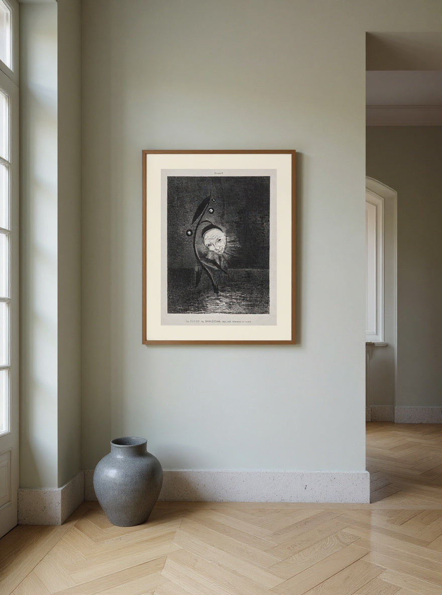 The Marsh Flower, a Sad Human Head — in a room