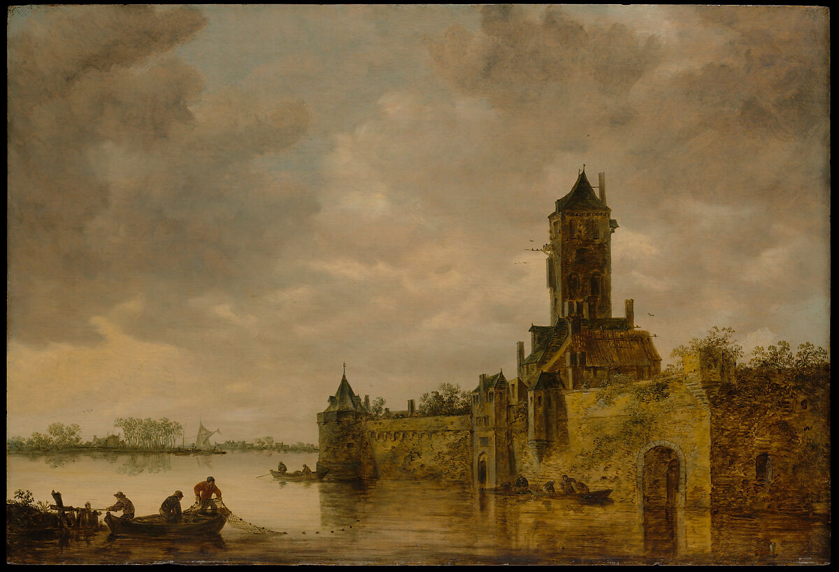 Castle by a River by Jan van Goyen, 1647