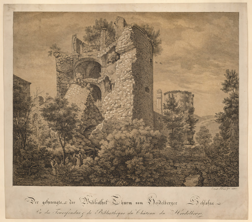 Der Gesprengte und der Bibliotheke Thurm von Heidelberger Schloß (The Exploded Tower and the Library of Heidelberg Castle)