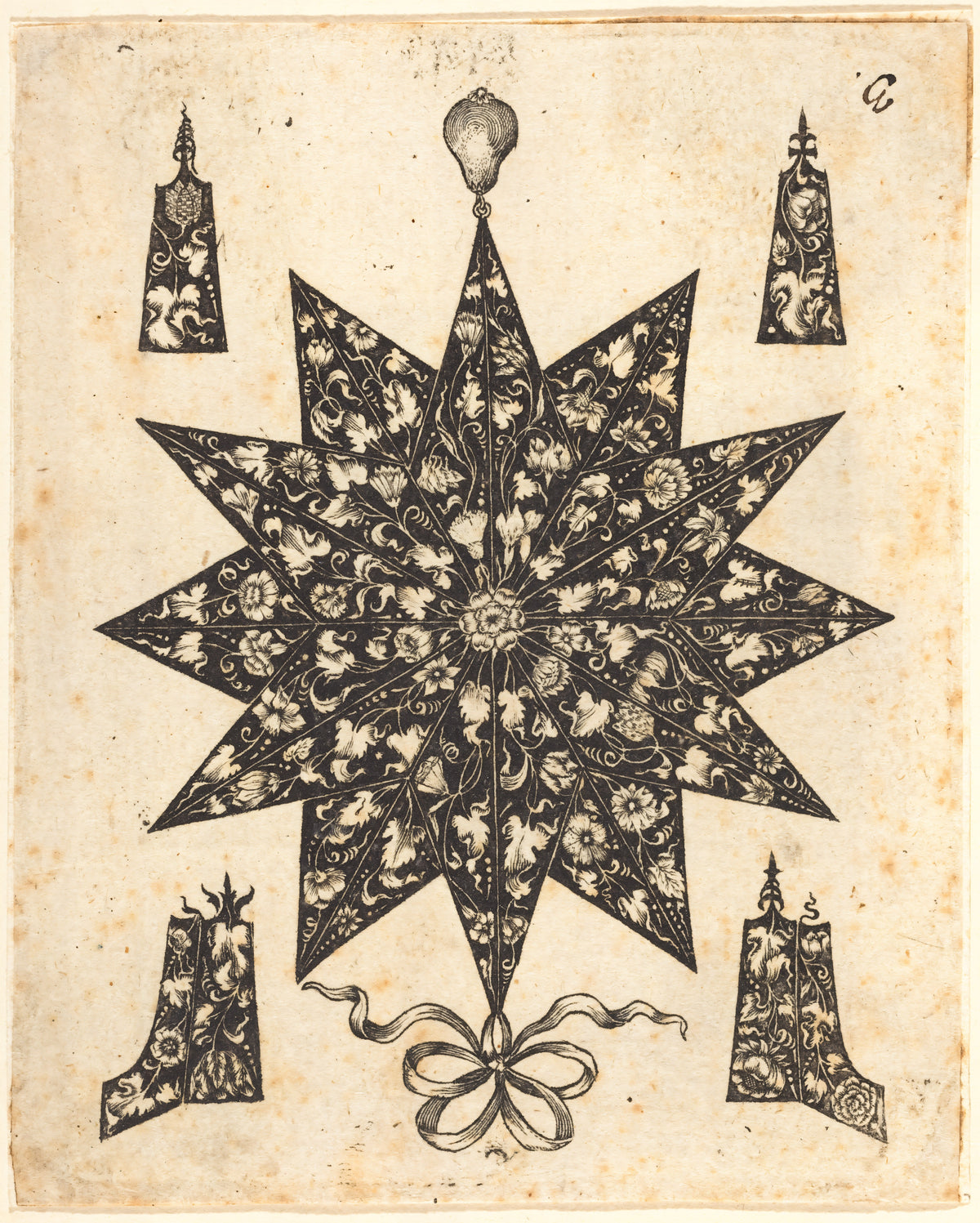 Star Embellished with Flowers