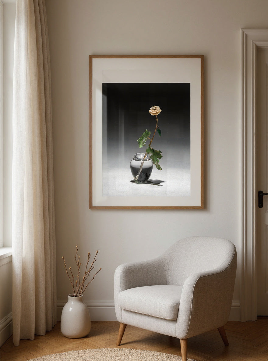 Flower Study of an Anemone — in a room