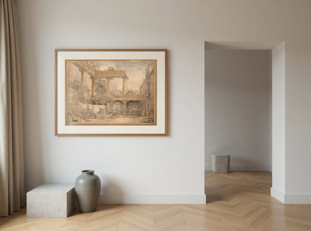 Roman Ruins, Villa Pamfili — in a room