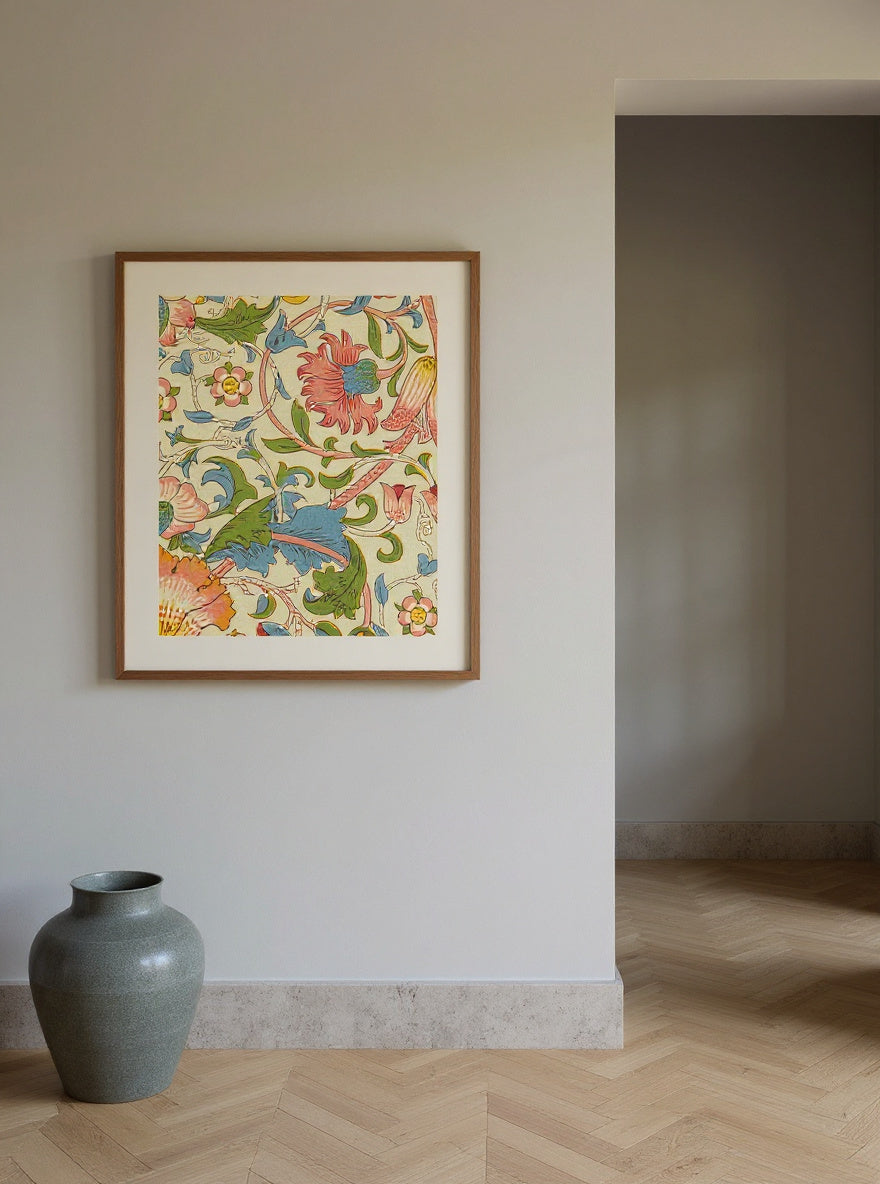 William Morris 's Lodden (1884) famous pattern — in a room