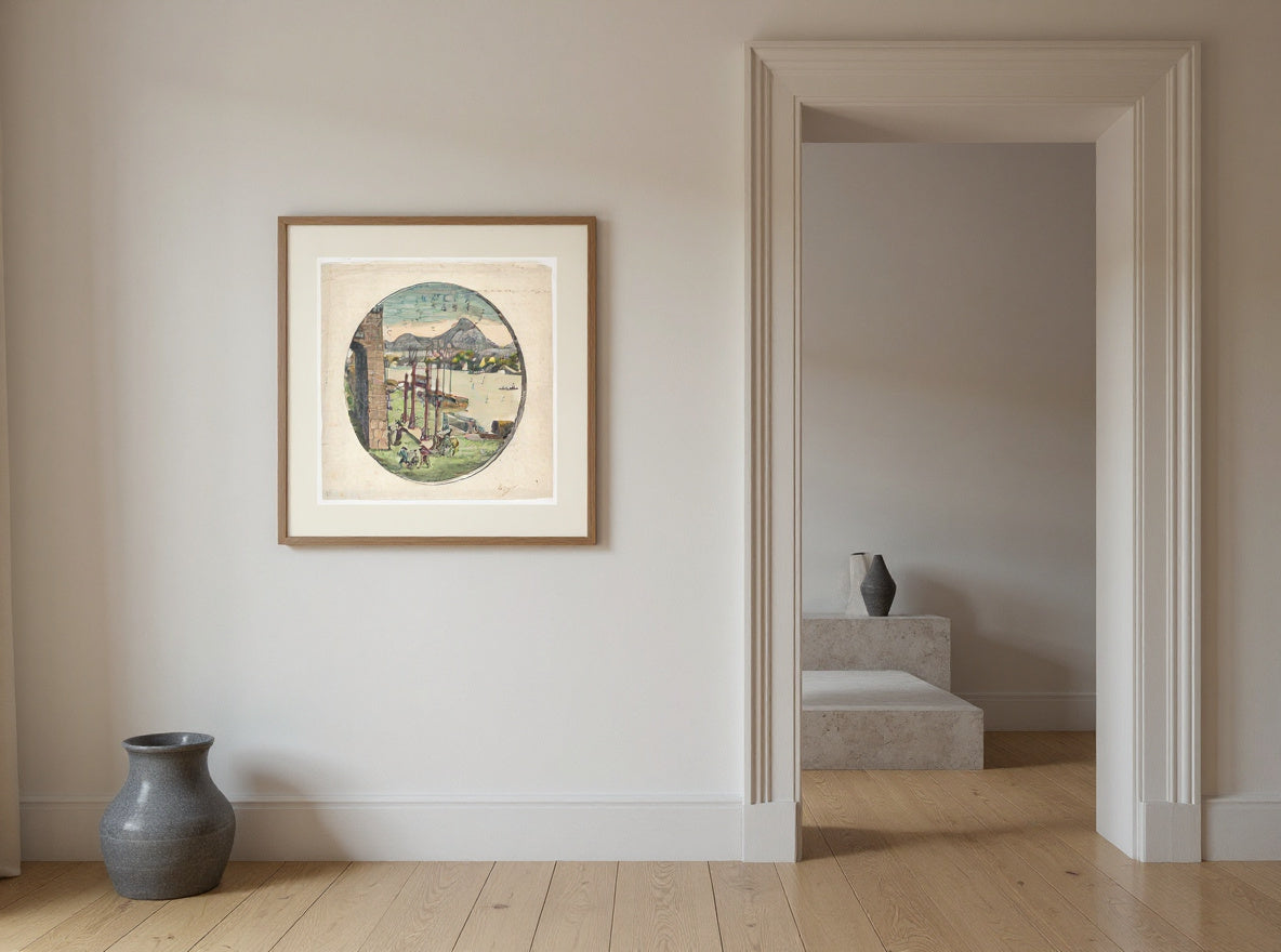 Print of Xu Gate and the City Moat — in a room