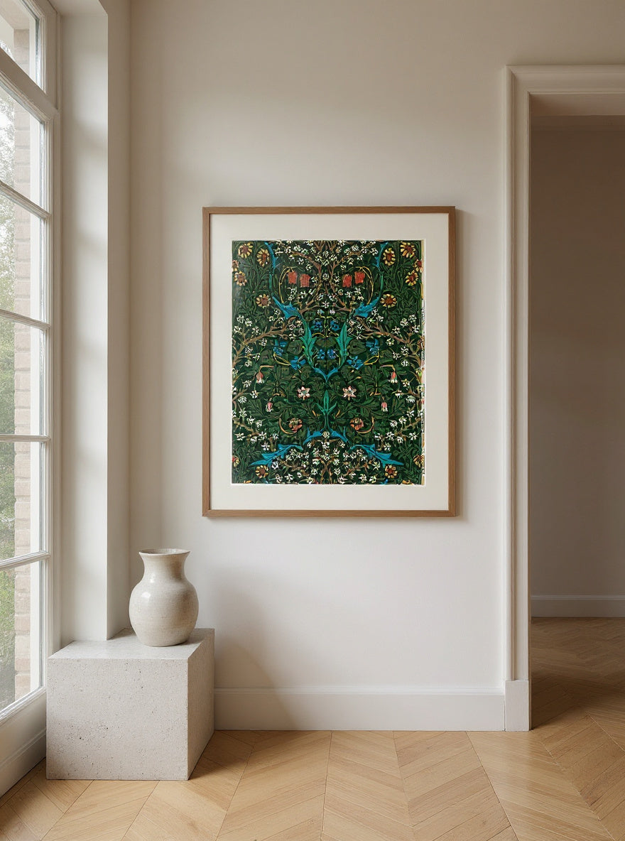 William Morris 's (1834-1896) Tulip famous pattern — in a room