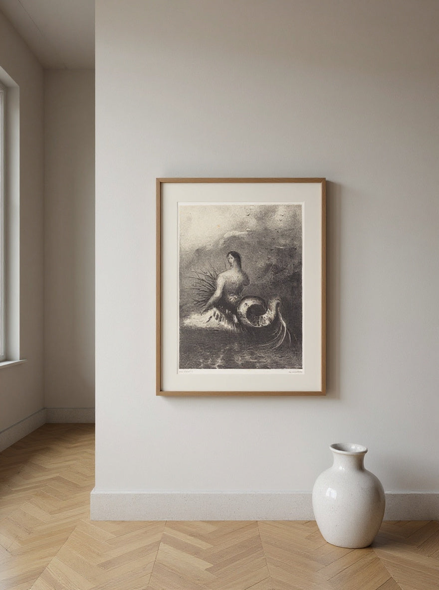 La sirene sortit des flots vetue de dards (The Siren clothed in barbs, emerged from the waves — in a room