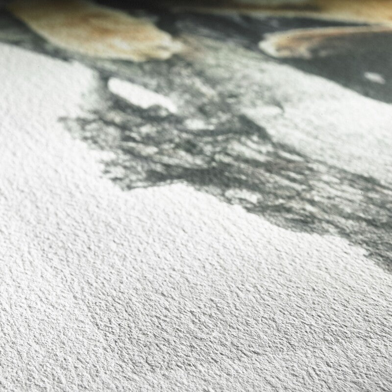 Close-up of the textured fine-art paper